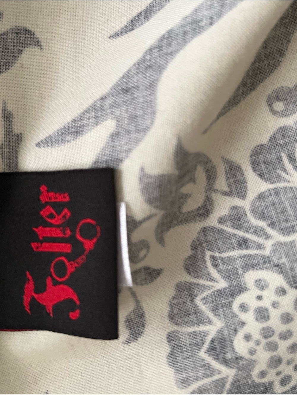 Folter Woodland Damask Dress | Stag & Bird Print | 100% Cotton | 2X - Picture 10 of 11